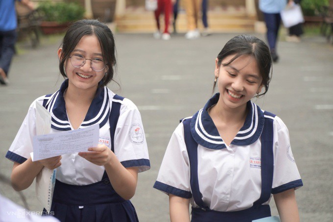 Thí sinh thi lớp 10 tại TP HCM năm 2023. Ảnh: Lệ Nguyễn