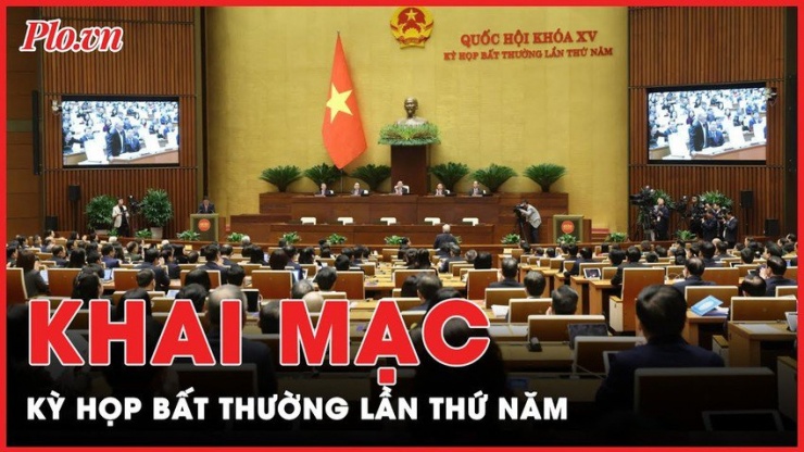 Quốc hội khóa XV khai mạc kỳ họp bất thường lần thứ năm vào ngày 15-1. Ảnh: QH