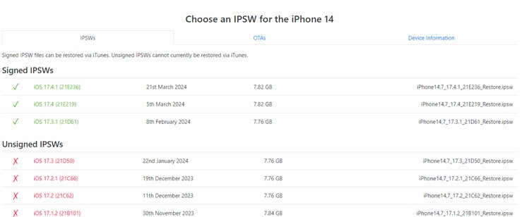 Apple bất ngờ mở sign cho phiên bản iOS 17.3.1.