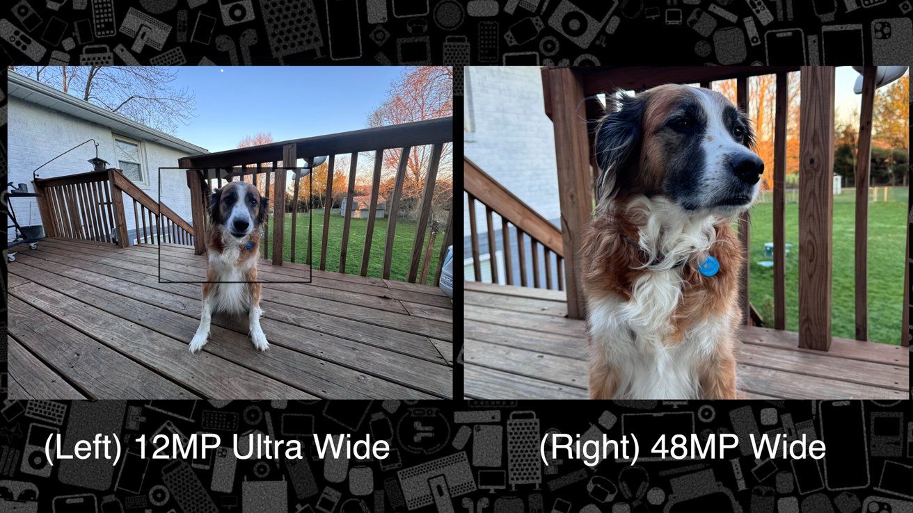 So sánh ảnh chụp trên iPhone 15 Pro Max.
