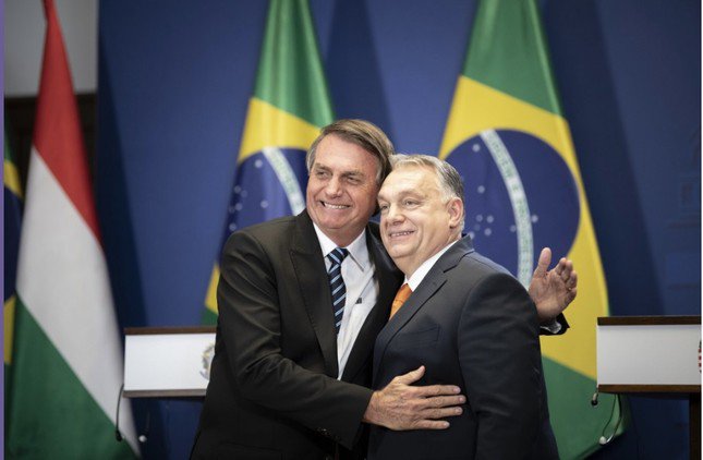 Thủ tướng Hungary Viktor Orban trong cuộc gặp Tổng thống Brazil Jair Bolsonaro năm 2022. (Ảnh: Hungarytoday)