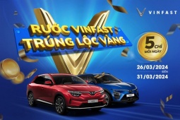 Cơ hội trúng thưởng vàng khi mua ô tô điện VinFast cuối tháng 3/2024