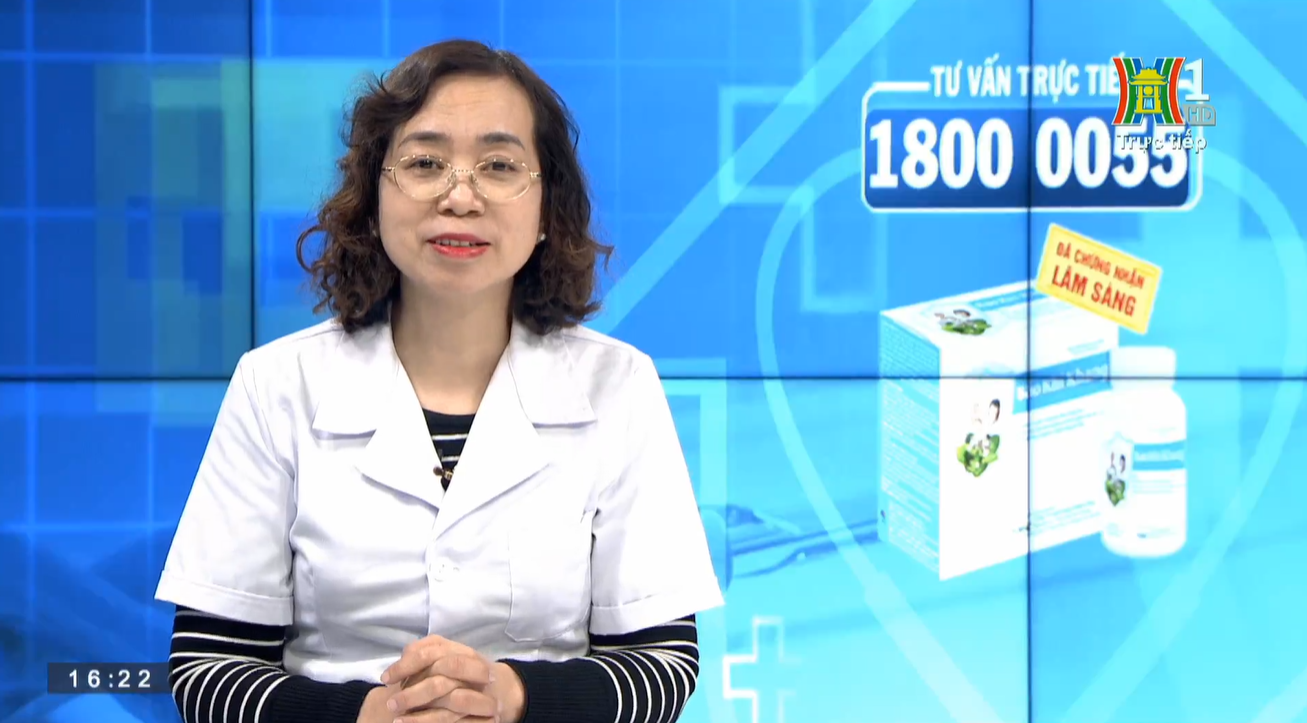 Ths.Bs Chu Thị Cúc Hương chia sẻ về việc sử dụng Lá Hen giảm đàm, ho, khó thở trên đài truyền hình Hn1