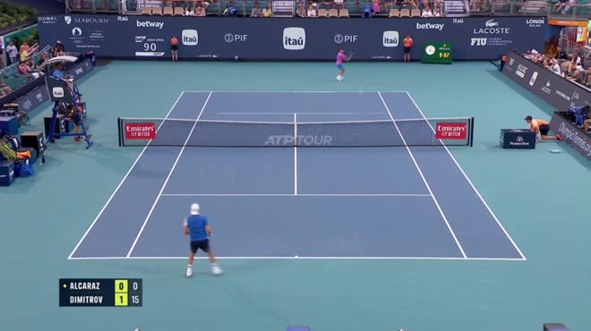 Video tennis Alcaraz - Dimitrov: Thắng lợi thuyết phục, nợ chồng thêm nợ (Miami Open)