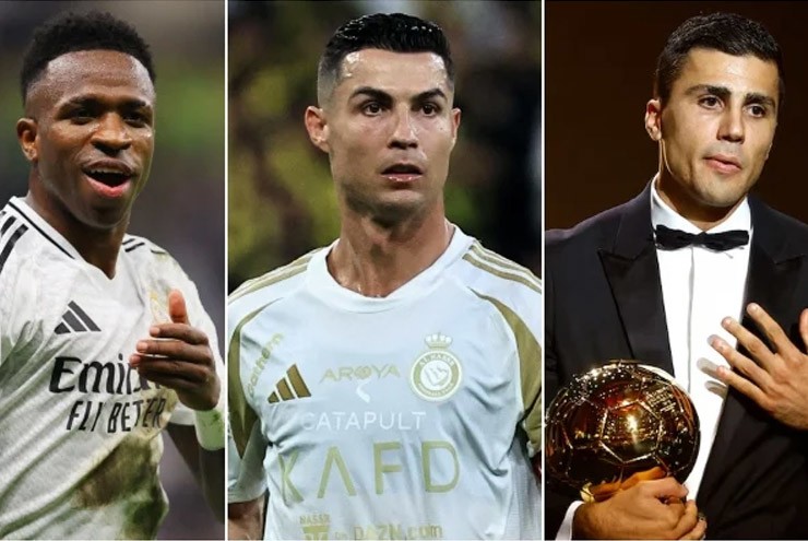 Ronaldo bị Rodri đáp trả sâu cay vì đòi Quả bóng vàng cho Vinicius