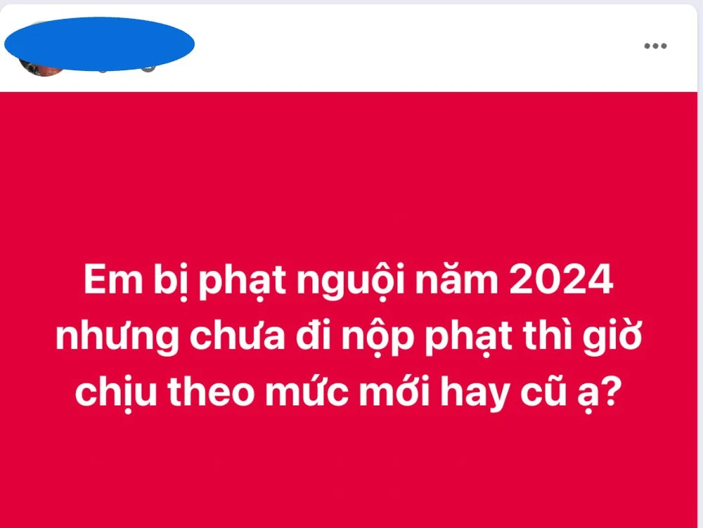 Một thành viên đặt câu hỏi về quy định mới. (Ảnh chụp màn hình)