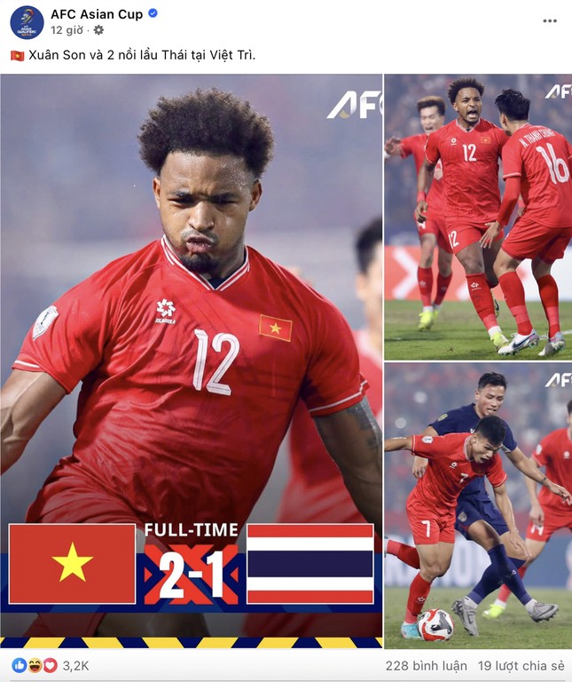 Fanpage tick xanh AFC Asian Cup nhắc đến "lẩu Thái", gọi Xuân Son là "đầu bếp" - 2