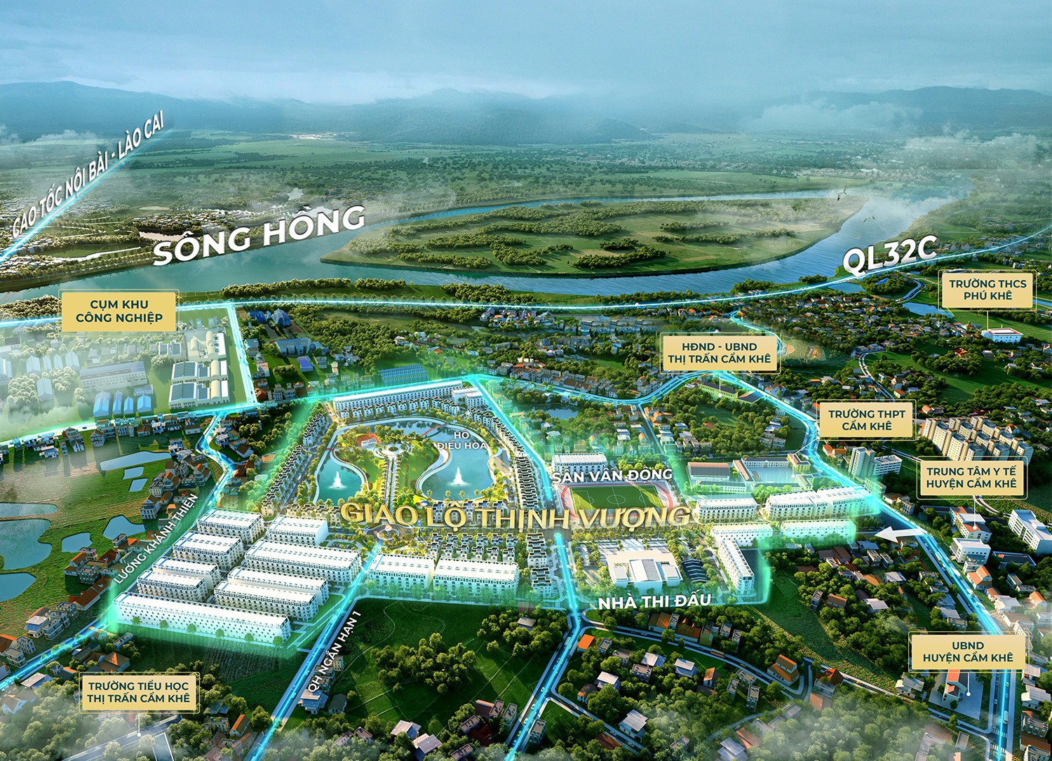 Cẩm Khê Central Park - khu đô thị hiện hữu đầu tiên tại Cẩm Khê - Phú Thọ