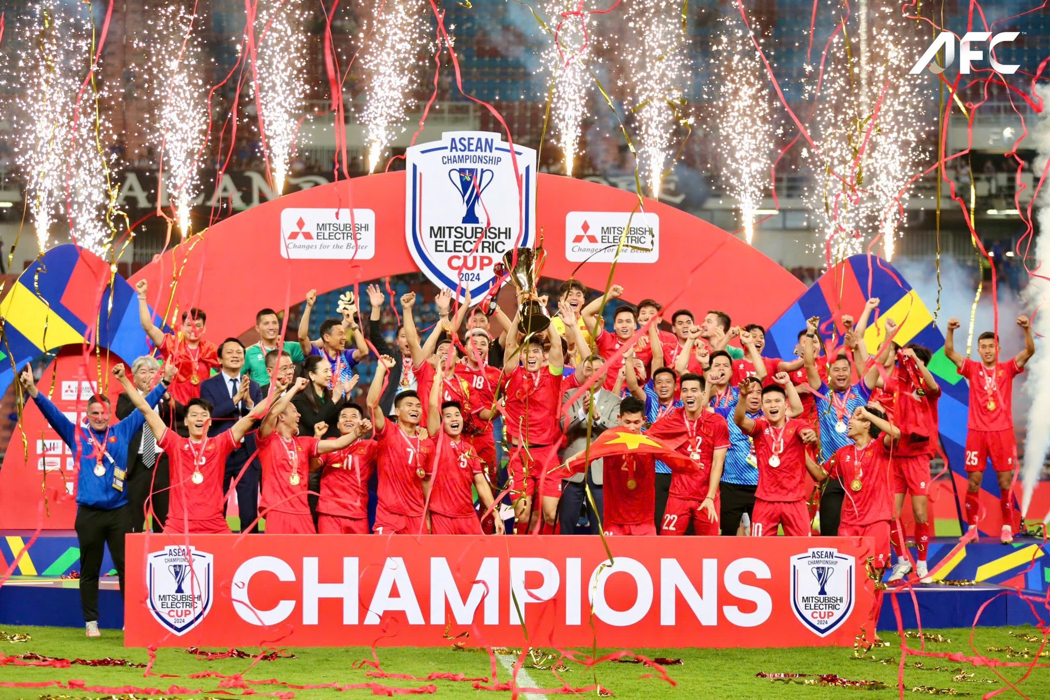 Đội tuyển Việt Nam là nhà vô địch AFF Cup 2024. Ảnh: AFC