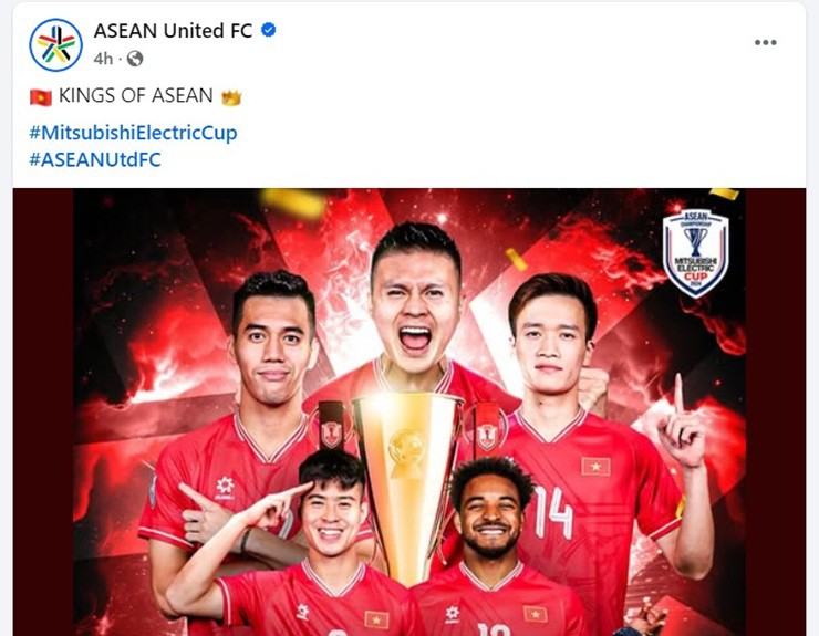 AFF Cup gọi ĐT Việt Nam là "Các vị vua của Đông Nam Á"