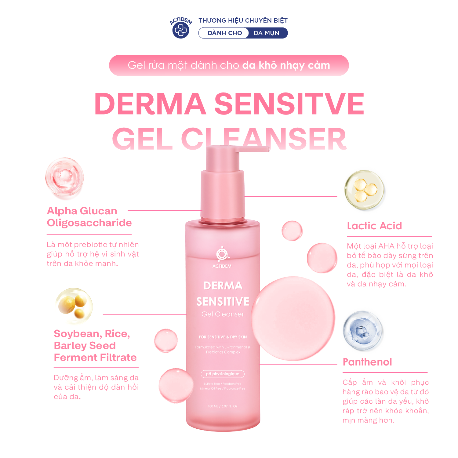 Chăm sóc da nhạy cảm: 5 lý do khiến sữa rửa mặt Actidem Derma Sensitive trở thành lựa chọn hàng đầu - 2