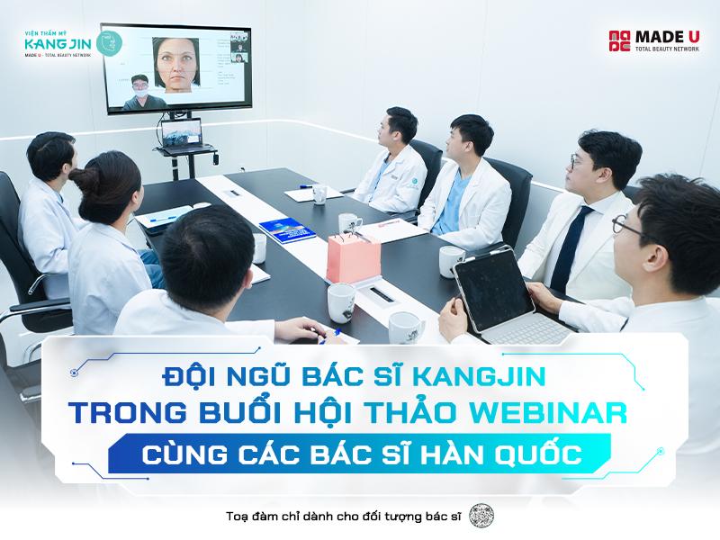 Để mang lại cho khách hàng những liệu pháp tiên tiến, an toàn và bền vững, bác sĩ Toàn cùng đội ngũ bác sĩ tại KangJin liên tục trau dồi kiến thức và kỹ năng chuyên môn thông qua các buổi tọa đàm với giáo sư quốc tế do thương hiệu tổ chức.