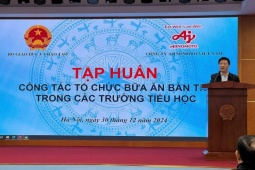 Hà Nội: Tập huấn công tác tổ chức bữa ăn bán trú đảm bảo an toàn thực phẩm, dinh dưỡng hợp lý cho các trường tiểu học