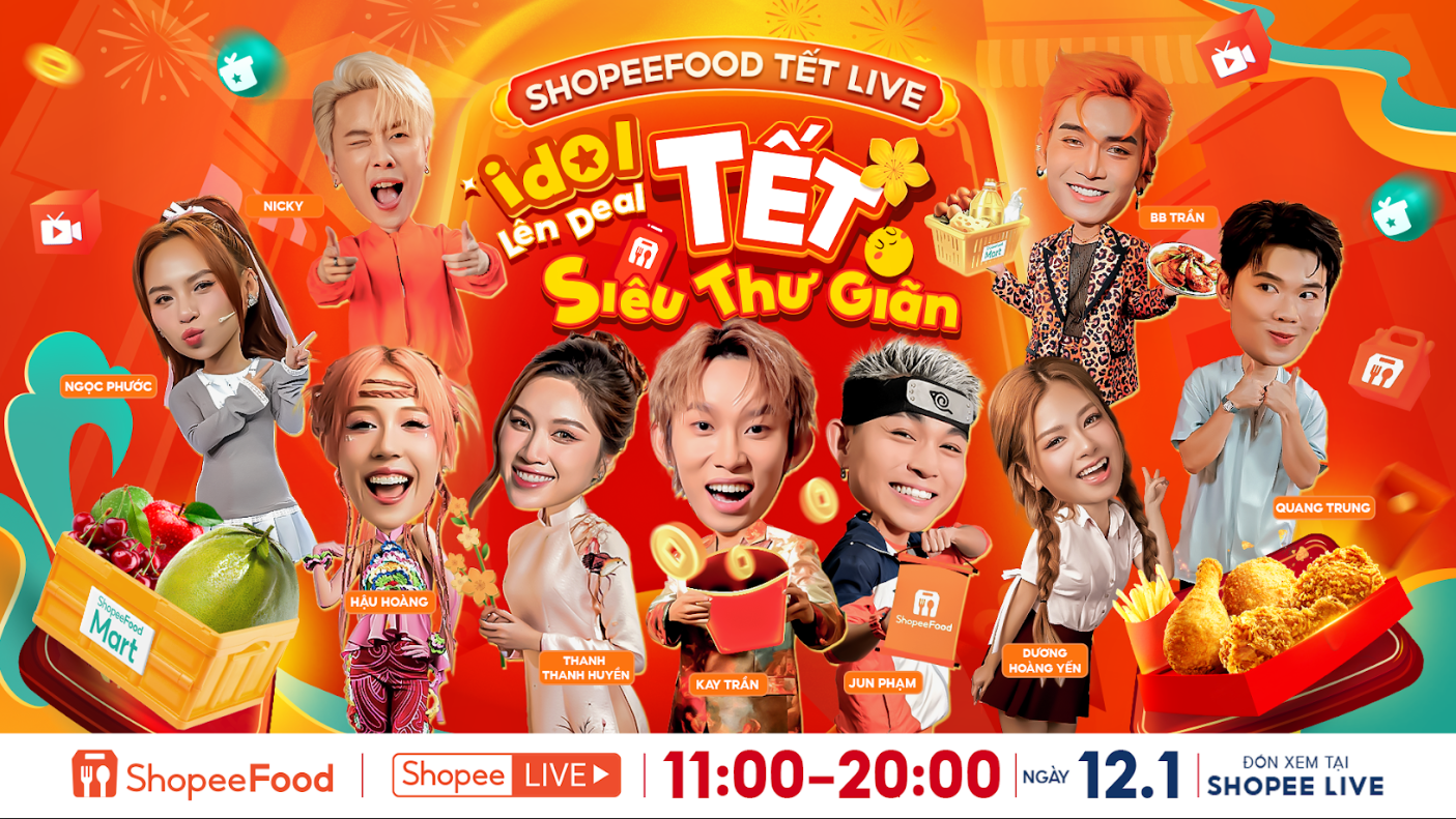 Đặt lịch xem “Idol Lên Deal - Tết Siêu Thư Giãn” 12.1 ngay từ bây giờ để không bỏ lỡ livestream marathon “đỉnh nóc kịch trần” trước thềm Tết ta.