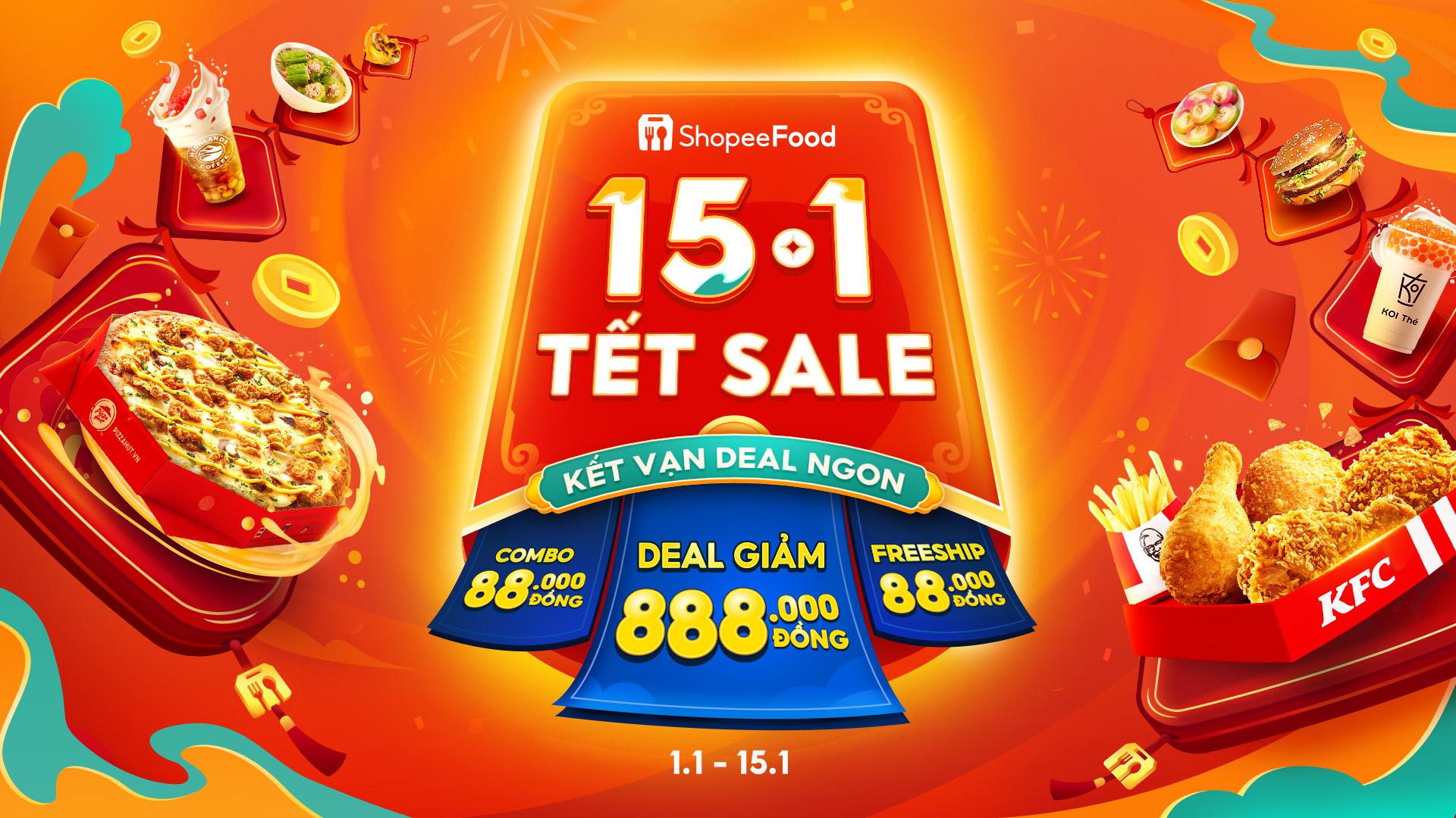 Chương trình “15.1 Tết Sale - Kết Vạn Deal Ngon” diễn ra từ ngày 1 đến ngày 15.1 hứa hẹn tiếp tục mang đến cho người dùng một năm tài lộc rạng ngời trong năm 2025.