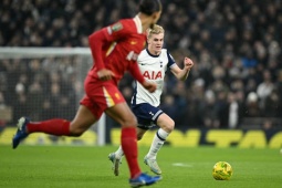 Trực tiếp bóng đá Tottenham - Liverpool: Kinsky xuất thần cản phá Nunez (League Cup) (Hết giờ)