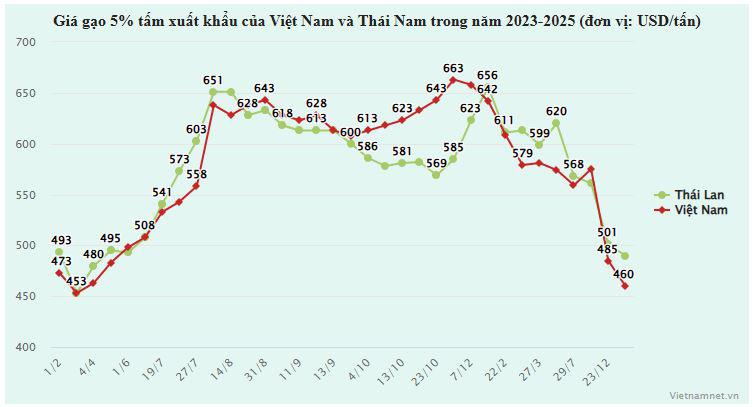 Giá gạo Việt sắp ‘chạm đáy’, hàng Thái Lan chiếm ngôi đắt đỏ nhất thế giới - 1