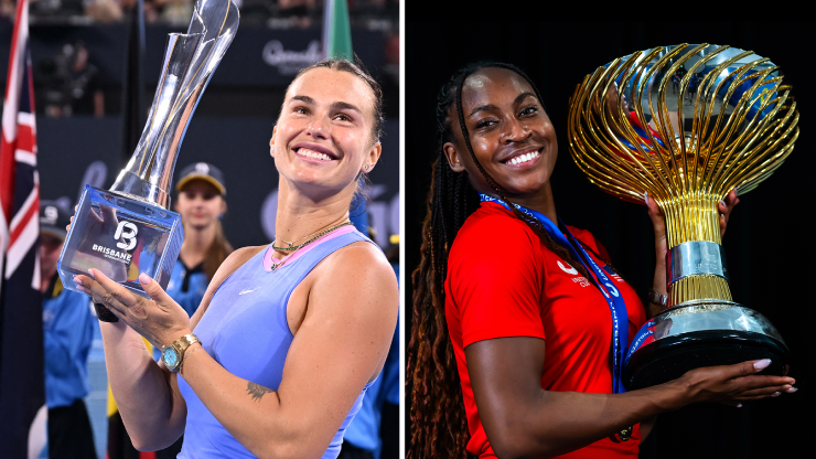 Sabalenka (bên trái) dễ gặp lại Gauff (bên phải) tại bán kết đơn nữ