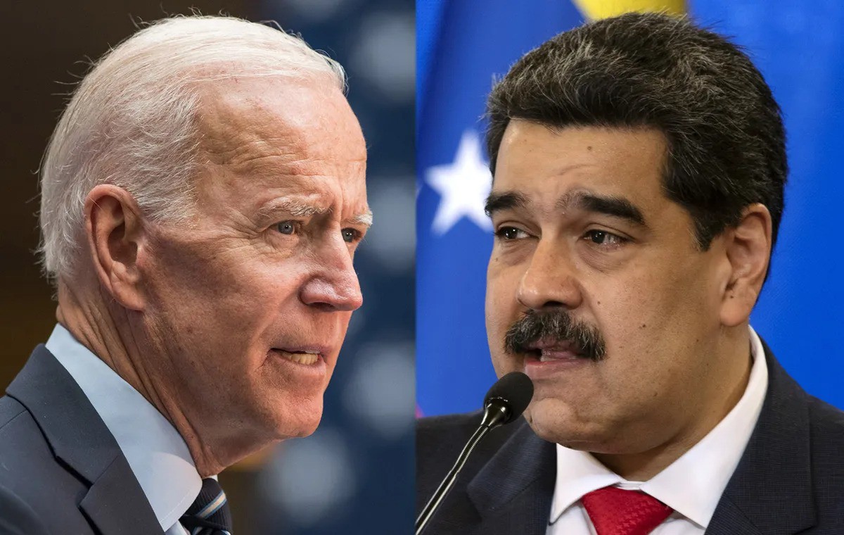 Ông Biden (trái) và ông Maduro. Ảnh: Bloomberg