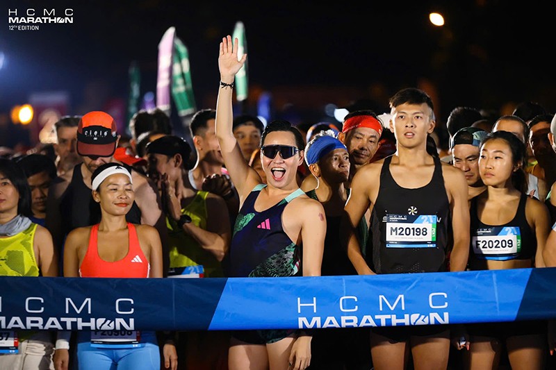 VĐV Earth Oscar hào hứng tham gia cuộc đua HCMC Marathon 2025