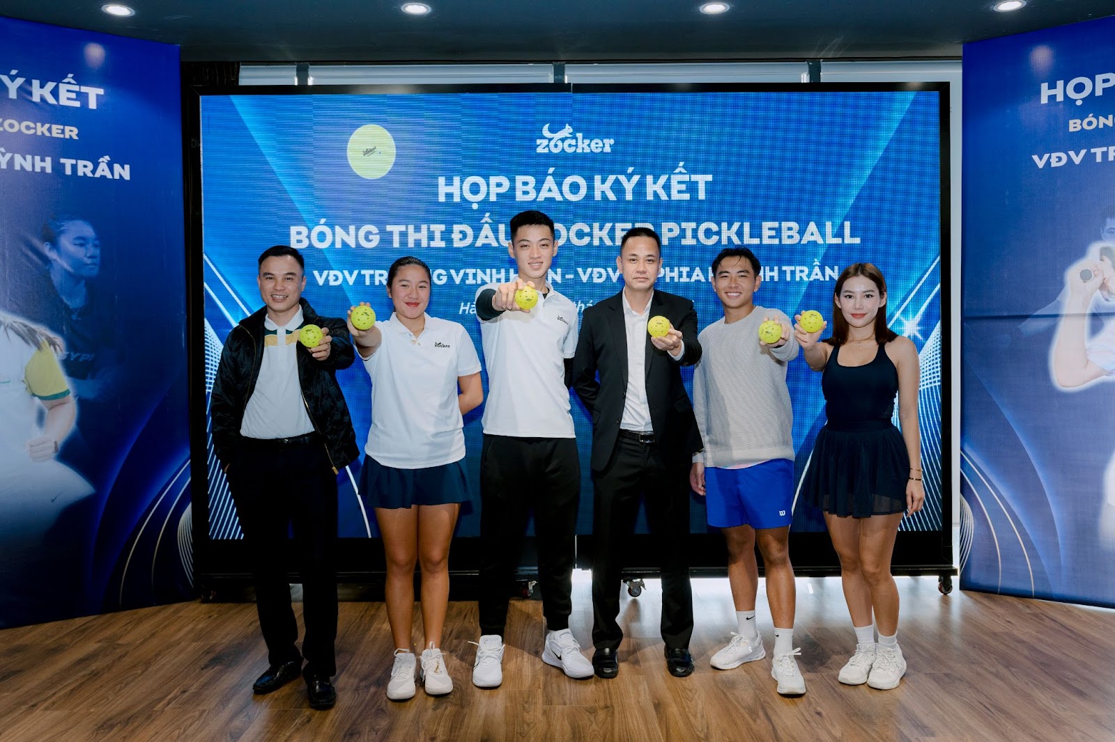 Họp báo ký kết hợp tác đại diện thương hiệu quả bóng Zocker Pickleball