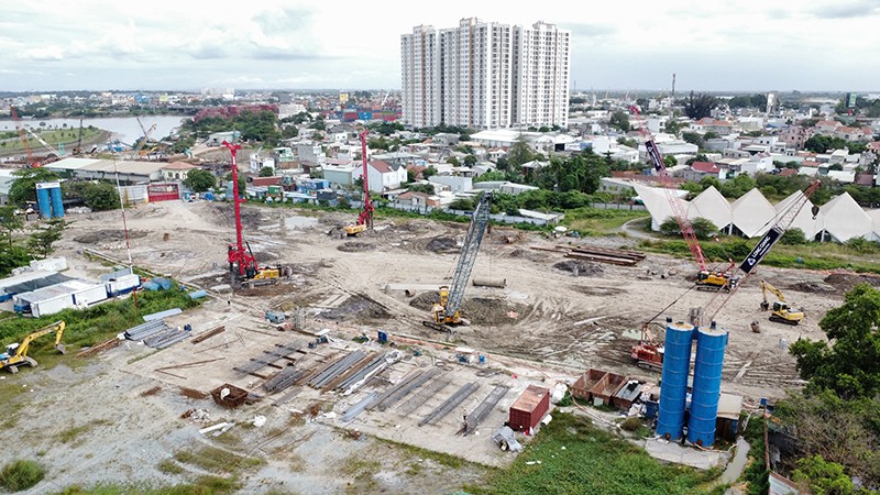 Dự án The Gió Riverside đang được triển khai thi công