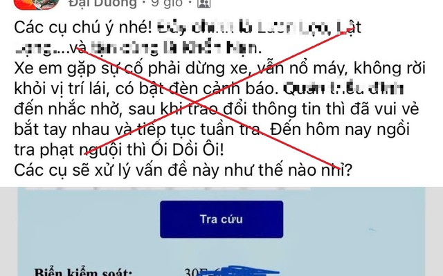 Bài viết đăng tải trên mạng xã hội nhưng không đúng sự thật.