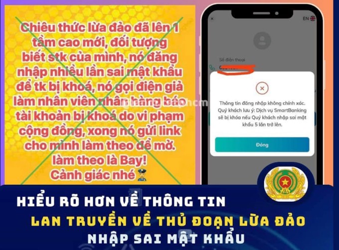 PA05 Công an TP HCM khuyến cáo người dân.