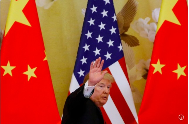 Ông Trump trong chuyến thăm TQ năm 2017. (Ảnh: Reuters)