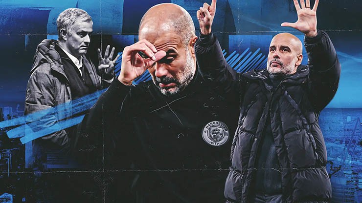 HLV Guardiola và cử chỉ giống hệt kỳ phùng địch thủ một thời Mourinho