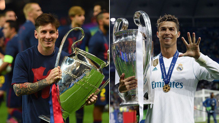 Ronaldo và Messi là 2 chân sút vĩ đại nhất nhì lịch sử Champions League