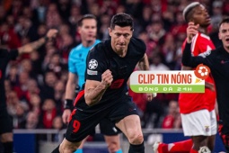 Barcelona lội ngược dòng: Lewandowski lập cú đúp sánh ngang Ronaldo (Clip tin nóng)