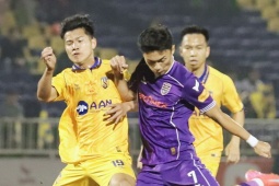 Video bóng đá SLNA - Bình Dương: Nghiệt ngã phút 90+2 (V-League)