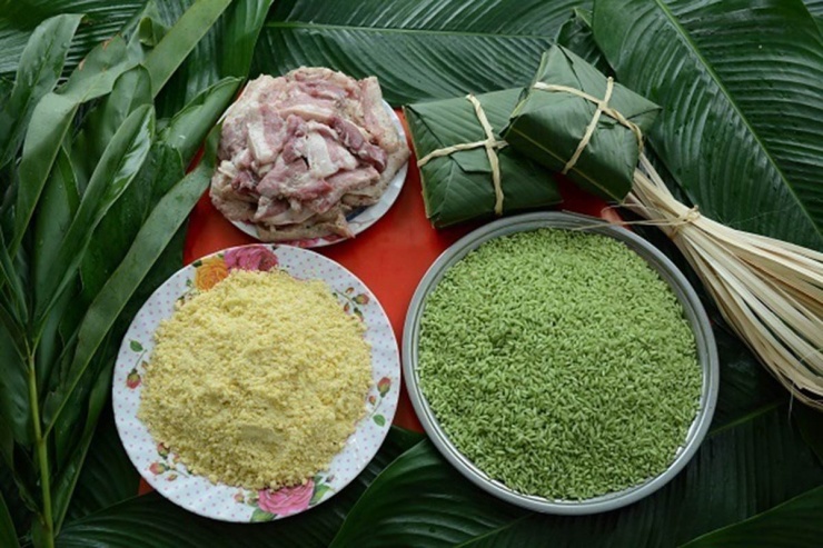 &nbsp;Nguyên liệu gói bánh chưng. Ảnh: Dienmayxanh