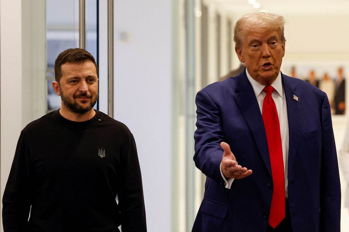 Ông Trump gặp ông Zelensky ở thành phố New York, Mỹ vào ngày 27/9/2024. Ảnh: Reuters.