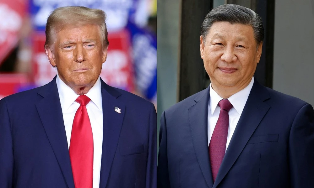 Tổng thống Trump (trái) và Chủ tịch Trung Quốc Tập Cận Bình. Ảnh: AFP