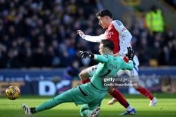 Video bóng đá Wolves - Arsenal: 2 tấm thẻ đỏ & 1 bàn thắng (Ngoại hạng Anh)