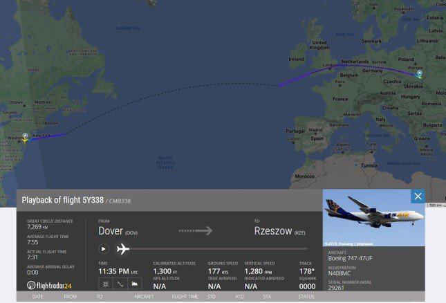 Ba máy bay chở hàng Boeing 747 của Mỹ hạ cánh tại &#39;cửa ngõ&#39; viện trợ cho Ukraine - 1