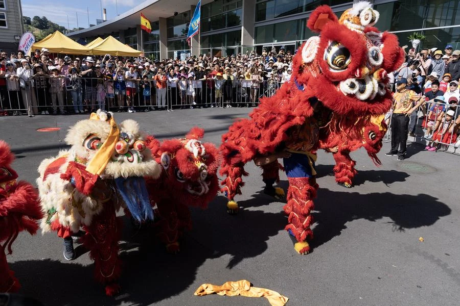 Hoạt động mừng Tết Nguyên đán ở Auckland (New Zealand). Ảnh: TÂN HOA XÃ