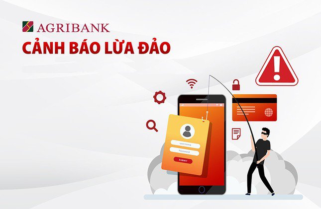 Agribank cảnh báo lừa đảo trên trang thông tin và app ngân hàng dịp Tết Nguyên đán 2025.