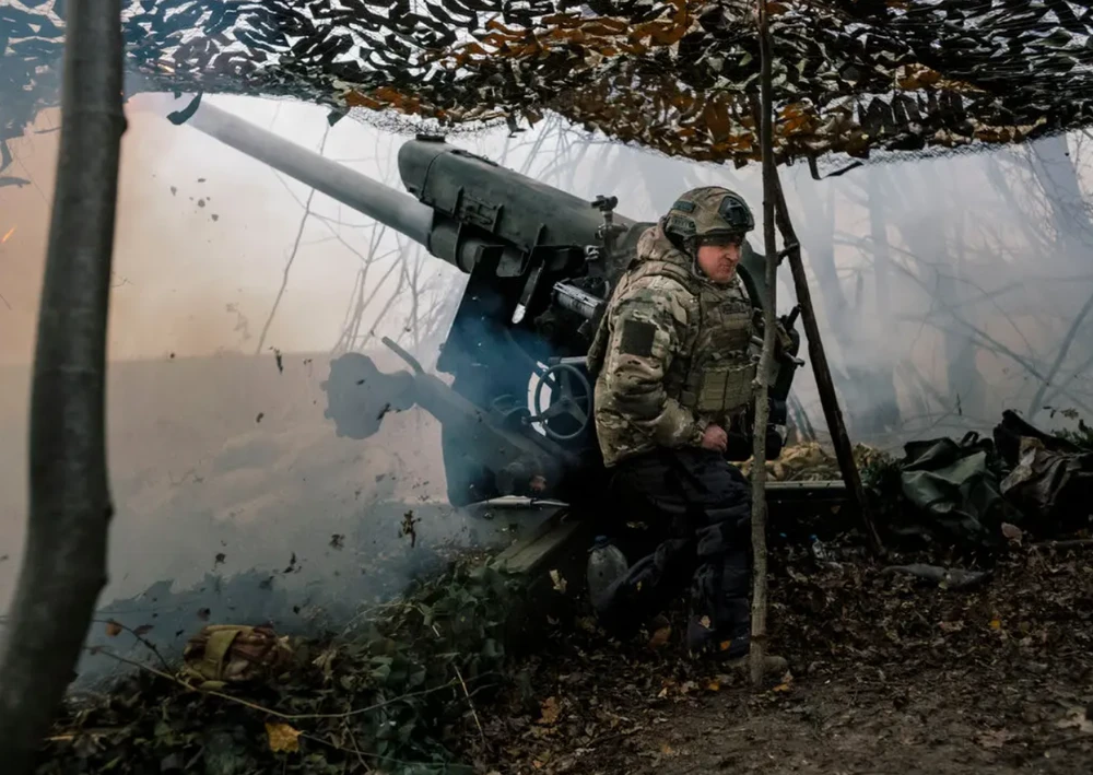 Lính Nga chiến đấu ở tỉnh Kursk hồi năm ngoái. Ảnh: THE NEW YORK TIMES