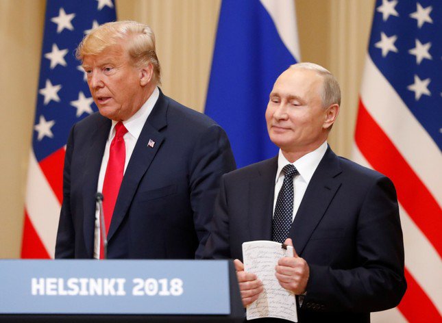 Tổng thống Nga Vladimir Putin và Tổng thống Mỹ Donald Trump. (Ảnh: Reuters)