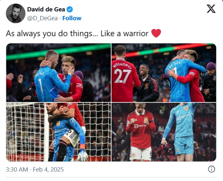 De Gea động viên Martinez