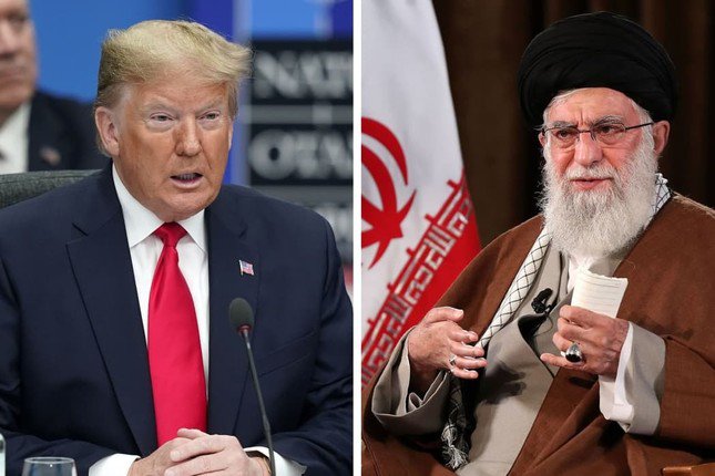 Tổng thống Mỹ Donald Trump và Lãnh tụ Tối cao Iran Ali Khamenei. (Ảnh: WSJ)