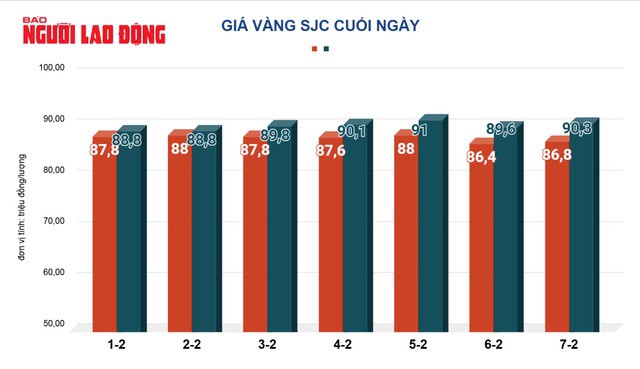 Giá vàng hôm nay, 8-2: Tăng tiếp - 2