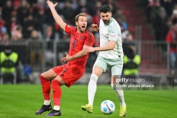 Video bóng đá Bayern Munich - Bremen: Harry Kane lập cú đúp trên chấm penalty (Bundesliga)