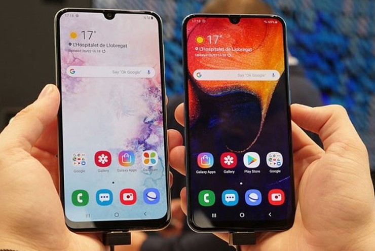 Màn hình Super AMOLED cũng được trang bị trên smartphone Galaxy tầm trung.