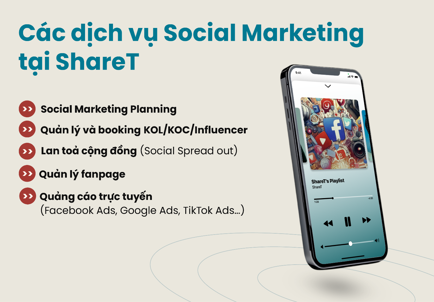 Các dịch vụ Social Marketing tại ShareT