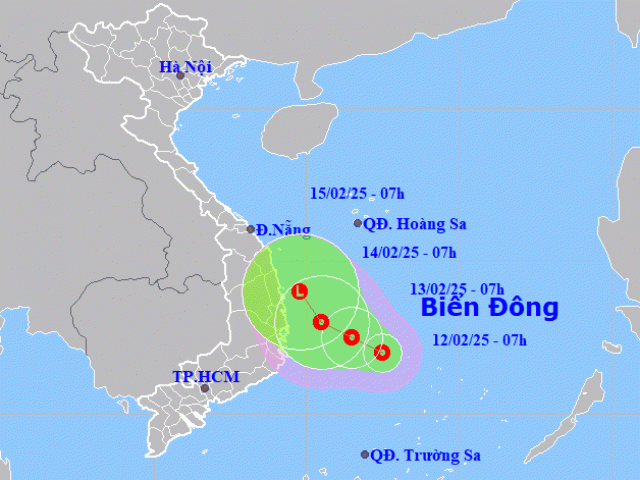 Biển Đông đón áp thấp nhiệt đới đầu tiên