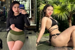 Hot girl làng gym Huyền Dior thi chung kết hoa hậu, Trang Trit nâng tạ nặng luyện vòng ba